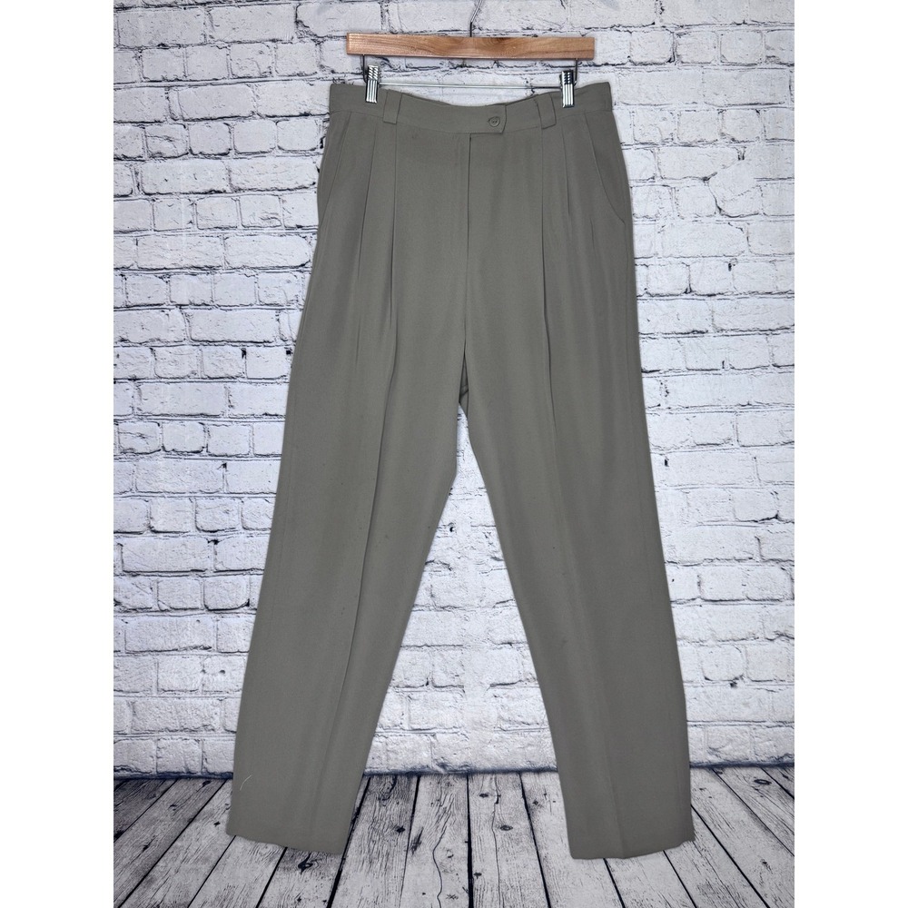 Ingenuity‎ Women's Tan Pleated Classic Trousers Size 14 Style 7103